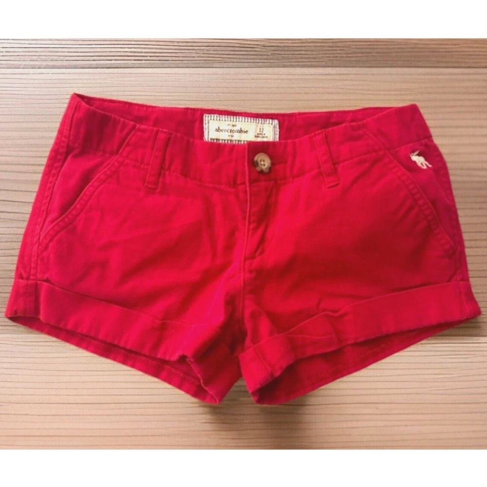 🎈ABERCROMBIE🎈STRETCH DENIM POCKETS CUFFED SHORTS EUC❣️